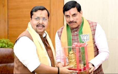 मुख्यमंत्री डॉ. यादव ने की श्री नितिन नबीन से सौजन्य भेंट