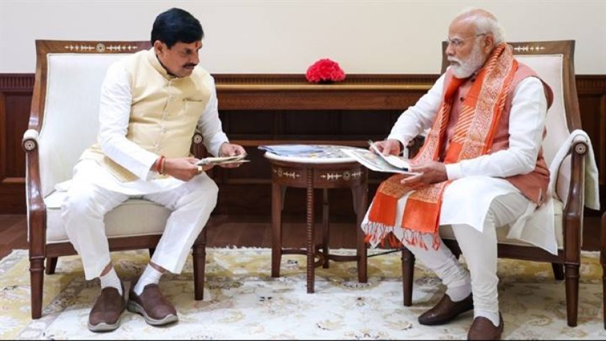 प्रधानमंत्री श्री मोदी से मुख्यमंत्री डॉ. यादव ने नई दिल्ली में की भेंट