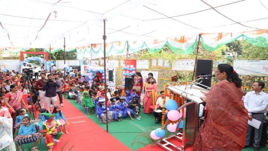 आंगनवाड़ी केन्द्र बच्चों के जीवन की सबसे महत्वपूर्ण प्रारंभिक पाठशाला : मंत्री सुश्री भूरिया