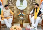 मुख्यमंत्री डॉ. मोहन यादव ने आज केंद्रीय नागर विमानन मंत्री श्री राम मोहन नायडू से उनके नई दिल्ली कार्यालय में सौजन्य भेंट कर विभिन्न विषयों पर चर्चा की।
