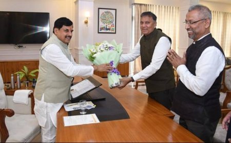 मुख्यमंत्री डॉ. यादव से ग्रीनको ग्रुप के कार्यकारी निदेशक श्री बंडारू ने की भेंट