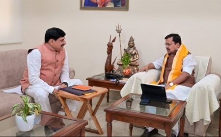 मुख्यमंत्री डॉ. मोहन यादव ने आज नई दिल्ली में राष्ट्रीय अध्यक्ष श्री नितिन नबीन से उनके निवास पर पुष्प-गुच्छ भेंट कर शिष्टाचार भेंट की।