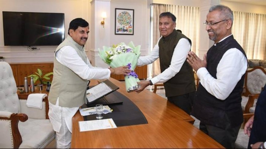 मुख्यमंत्री डॉ. यादव से ग्रीनको ग्रुप के कार्यकारी निदेशक श्री बंडारू ने की भेंट