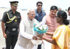 राष्ट्रपति श्रीमती मुर्मु को इन्दौर एयरपोर्ट पर दी गई भावभीनी विदाई