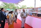 राष्ट्रपति ने किया चीता कमांड कंट्रोल सेंटर का भ्रमण, चीता प्रदर्शिनी भी देखी