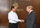 पुलिस महानिदेशक श्री कैलाश मकवाणा से नीदरलैंड के कॉन्सुल जनरल ने की शिष्टाचार भेंट