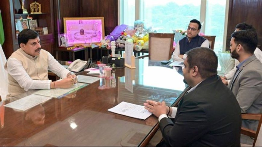 मुख्यमंत्री डॉ. यादव से मिले जीनानी कम्पनी के पदाधिकारी