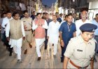 मुख्यमंत्री डॉ. यादव ने शहर का भ्रमण दो पहिया वाहन और पैदल चल कर किया