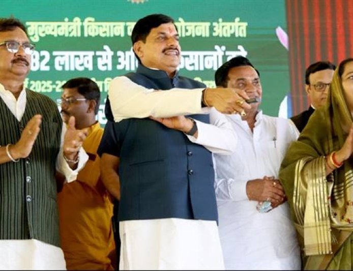 मुख्यमंत्री किसान कल्याण योजना में 82.70 लाख से अधिक किसानों को 3308 करोड़ रूपए अंतरित