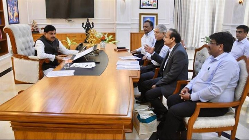 मुख्यमंत्री डॉ. यादव से सुजलॉन ग्रुप के सीईओ श्री कपूर ने की भेंट