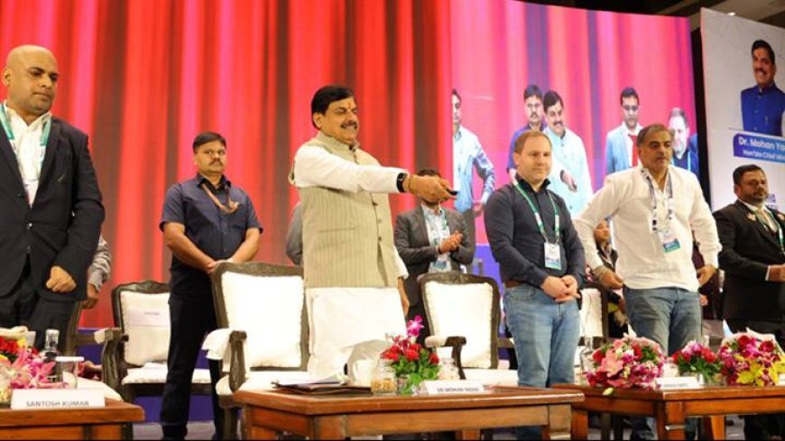 मुख्यमंत्री डॉ. मोहन यादव ने एमपी टेक ग्रोथ कांक्लेव 3.0 में सिंगल क्लिक से 22 नई औद्योगिक ईकाइयों का लोकार्पण और 4 नई परियोजनाओं का भूमि-पूजन किया।