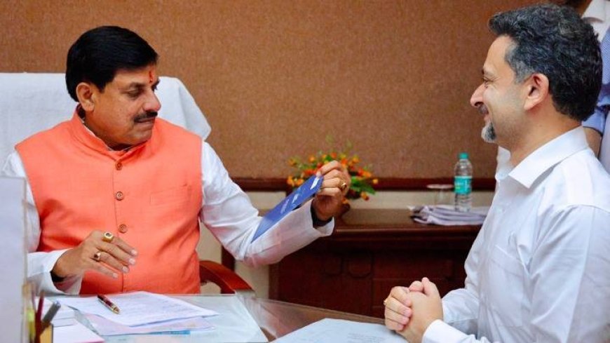 मुख्यमंत्री डॉ. यादव से मिले सीजी पॉवर के एमडी श्री कौल