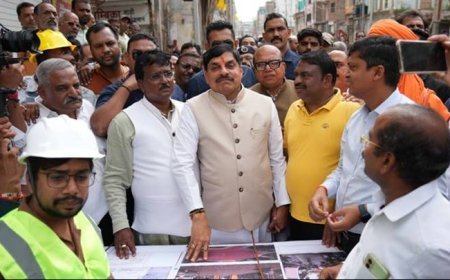 मुख्यमंत्री डॉ. यादव ने उज्जैन में निर्माण कार्यों का निरीक्षण किया