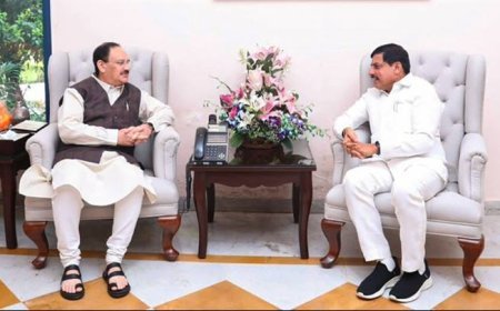 मुख्यमंत्री डॉ. यादव ने केन्द्रीय मंत्री श्री नड्डा से भेंट की