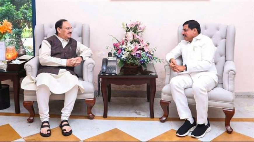 मुख्यमंत्री डॉ. यादव ने केन्द्रीय मंत्री श्री नड्डा से भेंट की