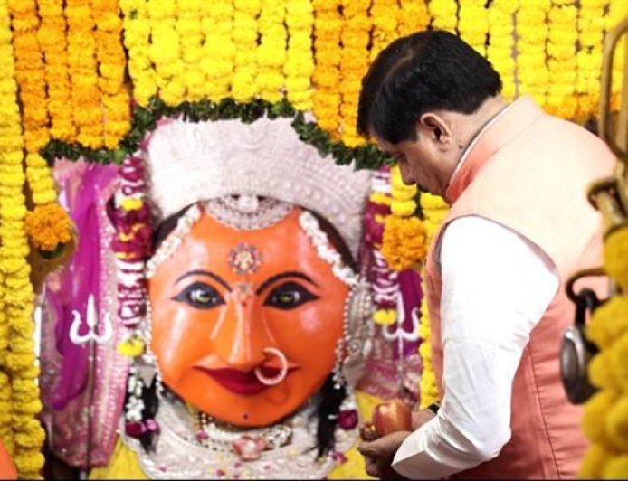 मुख्यमंत्री डॉ. यादव ने नगरकोट माता के दर्शन किए