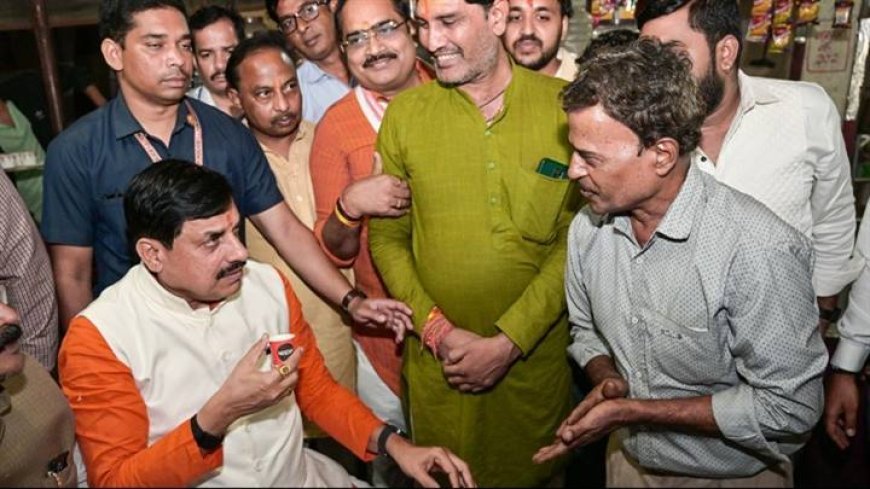 मुख्यमंत्री डॉ. यादव ने बरेला में सड़क किनारे लगी दुकान पर पी चाय